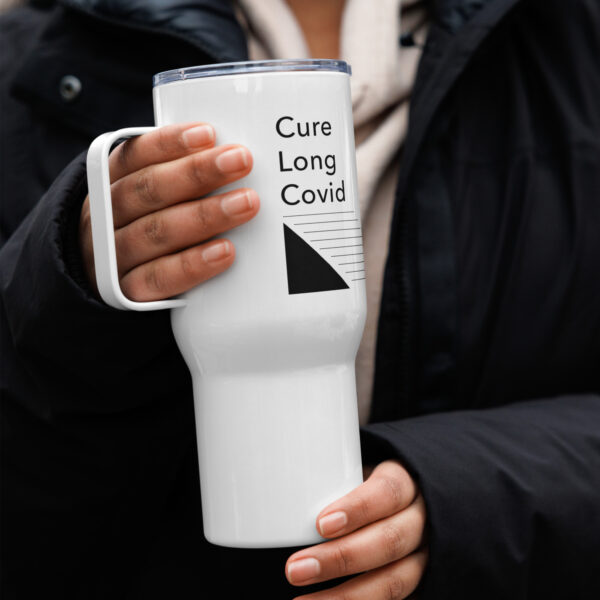 Cure Long Covid Travel mug with a handle