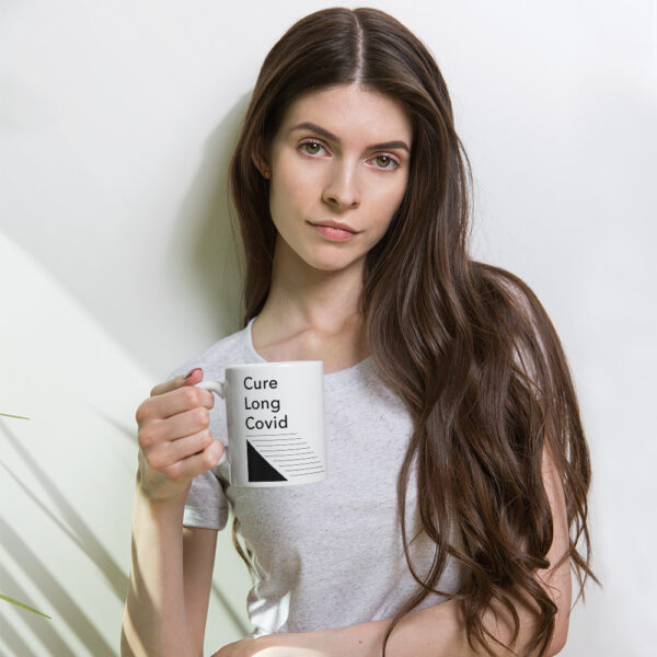 Cure Long Covid White glossy mug